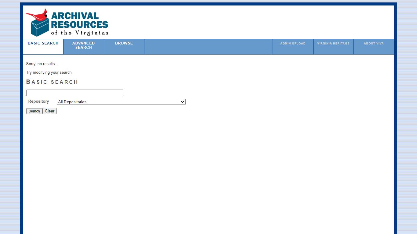 XTF: Search Results - ead.lib.virginia.edu